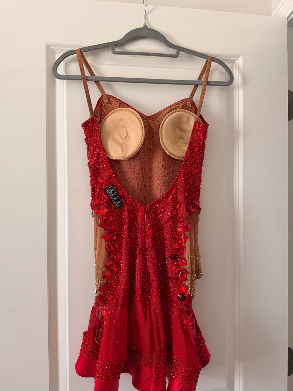Red Latin dance dress - Picture 3 of 8